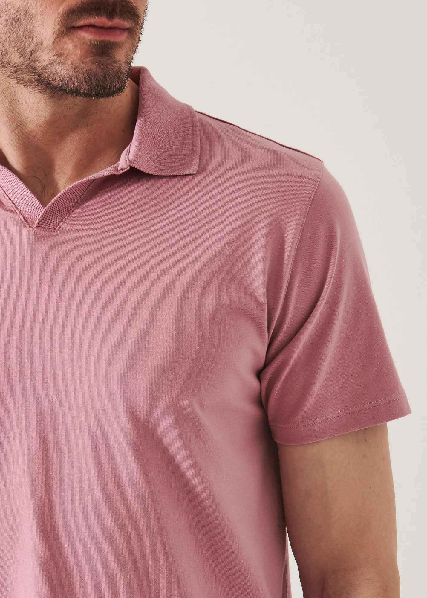 PIMA COTTON STRETCH OPEN POLO