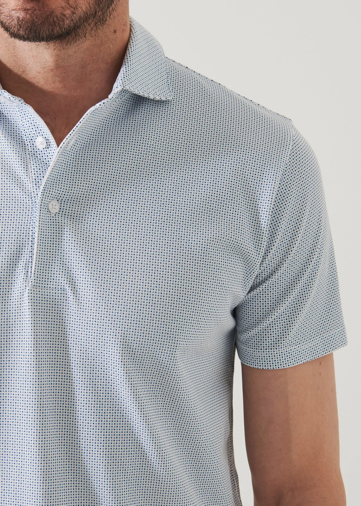 PIMA COTTON STRETCH PRINTED POLO