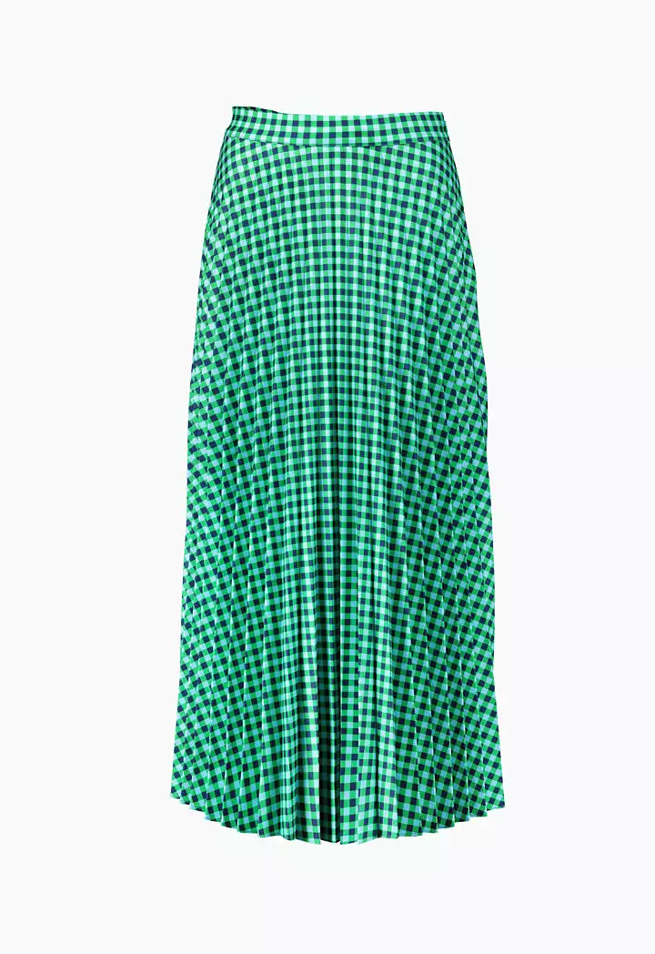 Pleated Checks Skirt