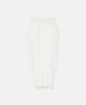 Pleated Mid-Rise Maxi Skirt