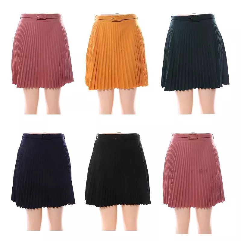 Pleated Mini Skirt