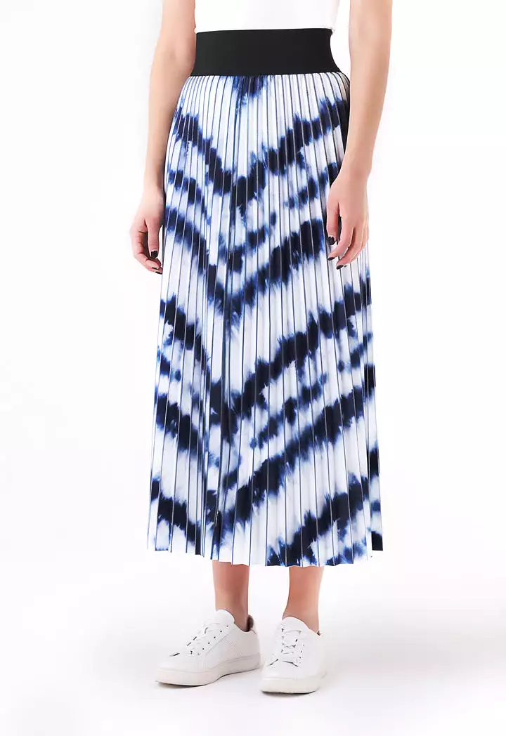 Pleated Tie Dye Skirt