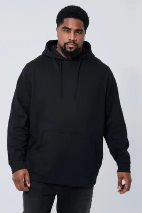 Plus Size Basic Over The Head Hoodie | boohooMAN UK