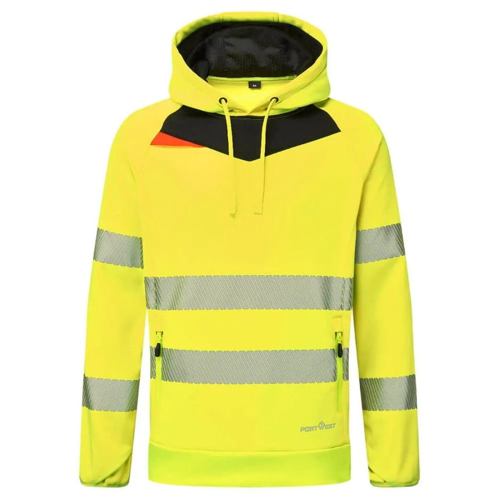 Portwest DX483 Hi-Vis Overhead Hoodie Sweatshirt