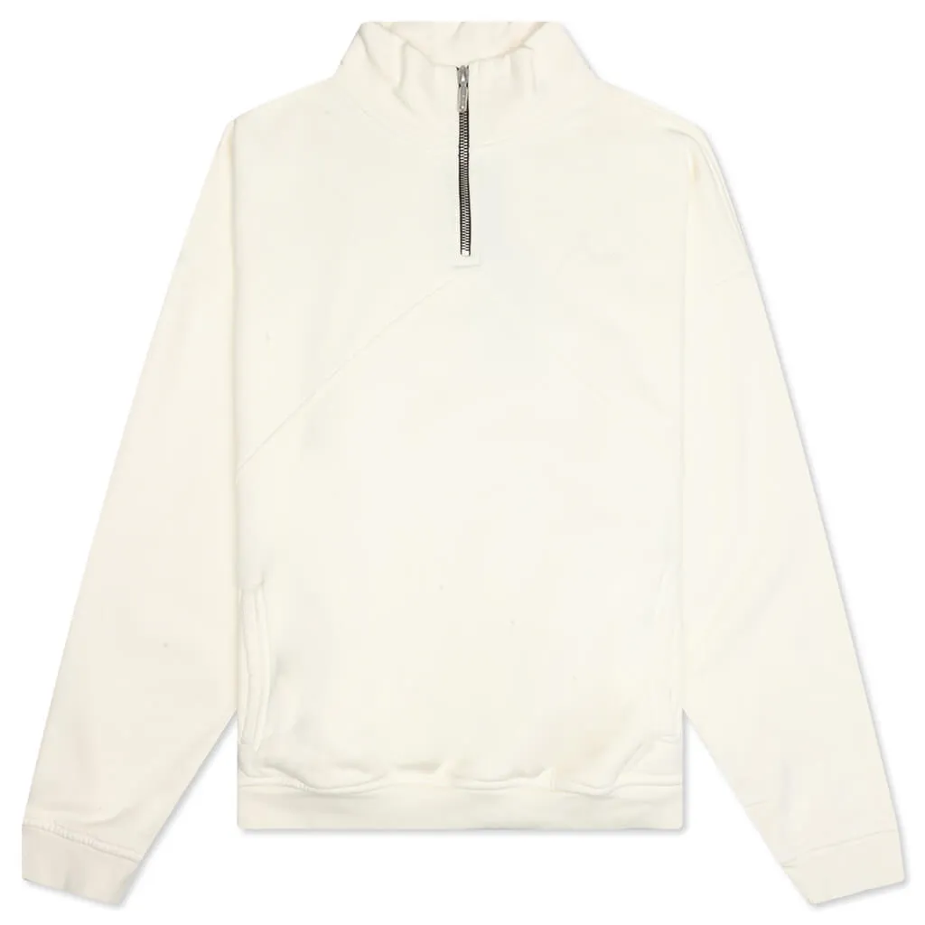 Quarter Zip - Vintage White/Black