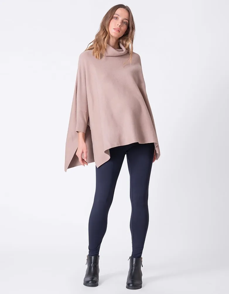 Roll Neck Cape Maternity Sweater