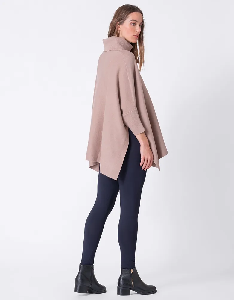 Roll Neck Cape Maternity Sweater