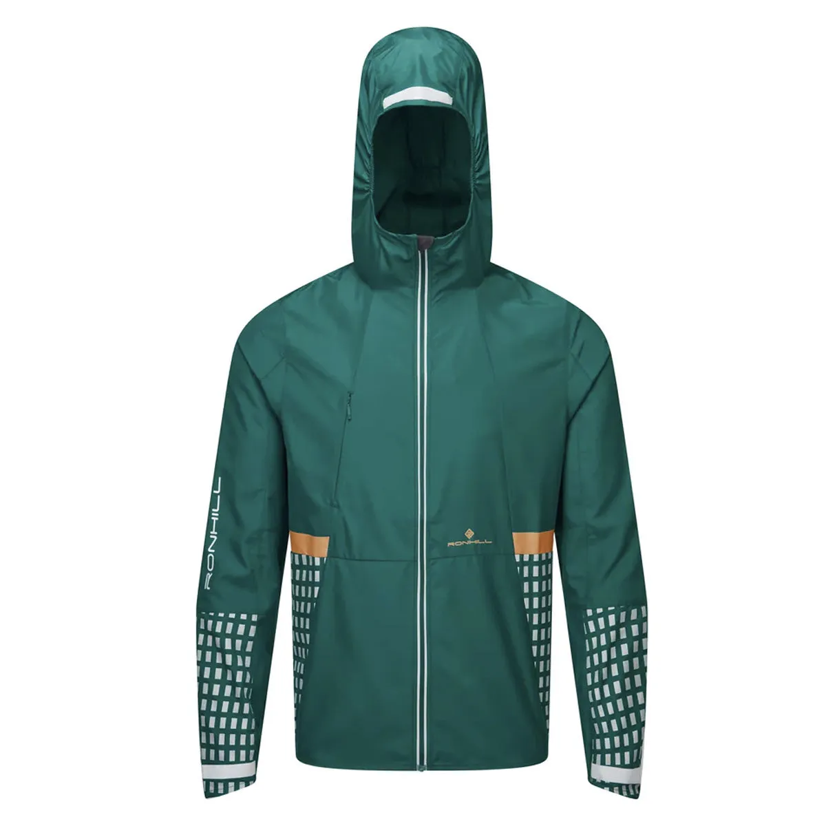 Ronhill Tech Afterhours Jacket Mens | Dplagoon/copper/rflct