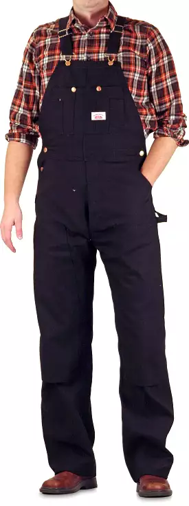 Sale: Black Extra Heavy Duty Black Cotton Duck Overall by ROUND HOUSE Made in USA 383