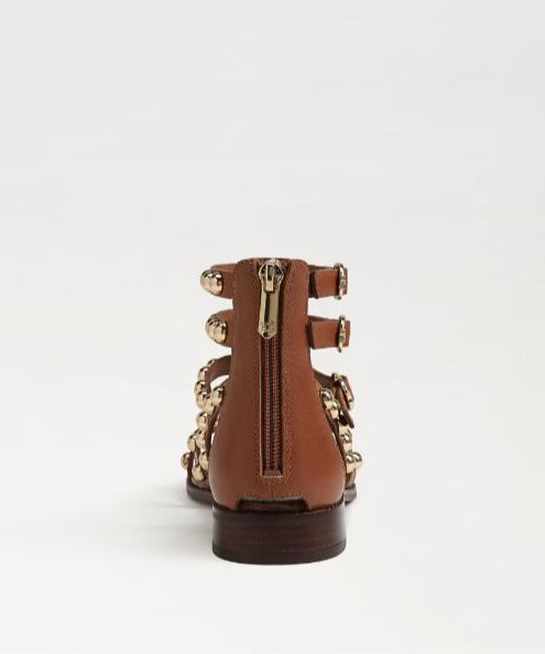 Sam Edelman Estella Studded Gladiator Sandal - Rich Cognac