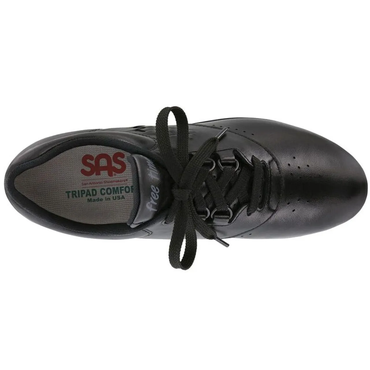 SAS FREE TIME Black Walking Sneakers