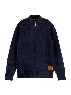 Scotch & Soda Zip-Up Pullover _Navy 167741-0002