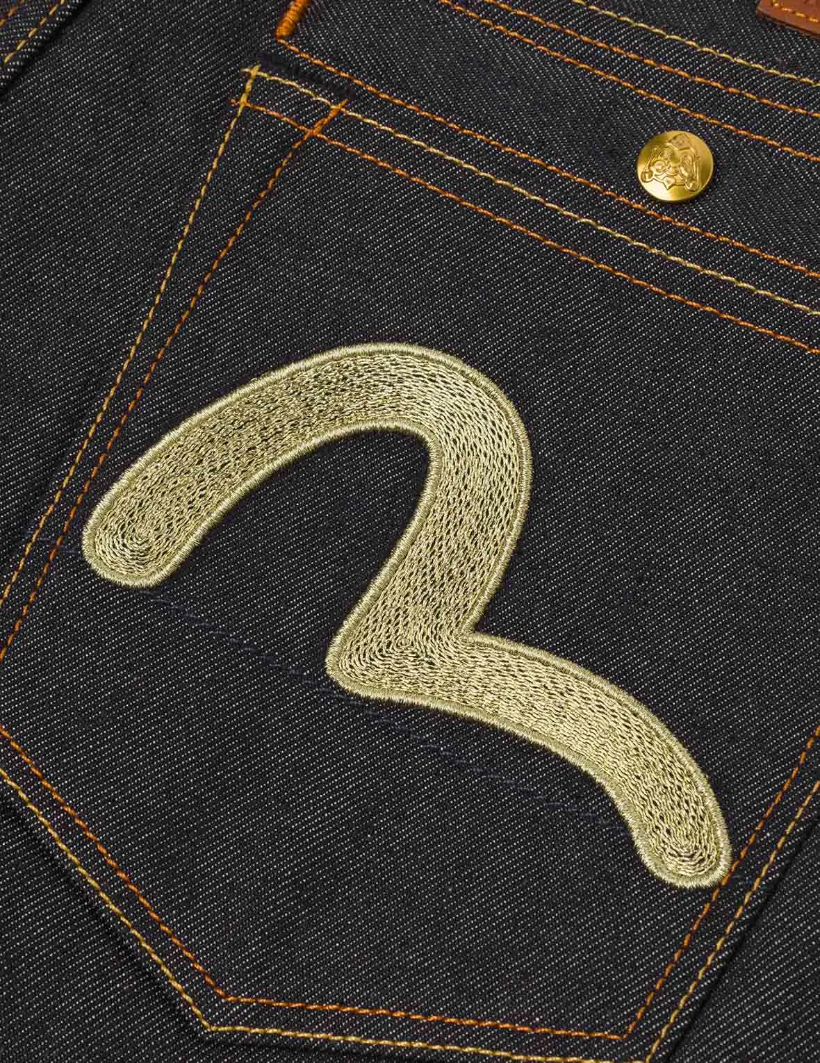 Seagull Metallic Embroidery Carrot Fit Jeans #2017