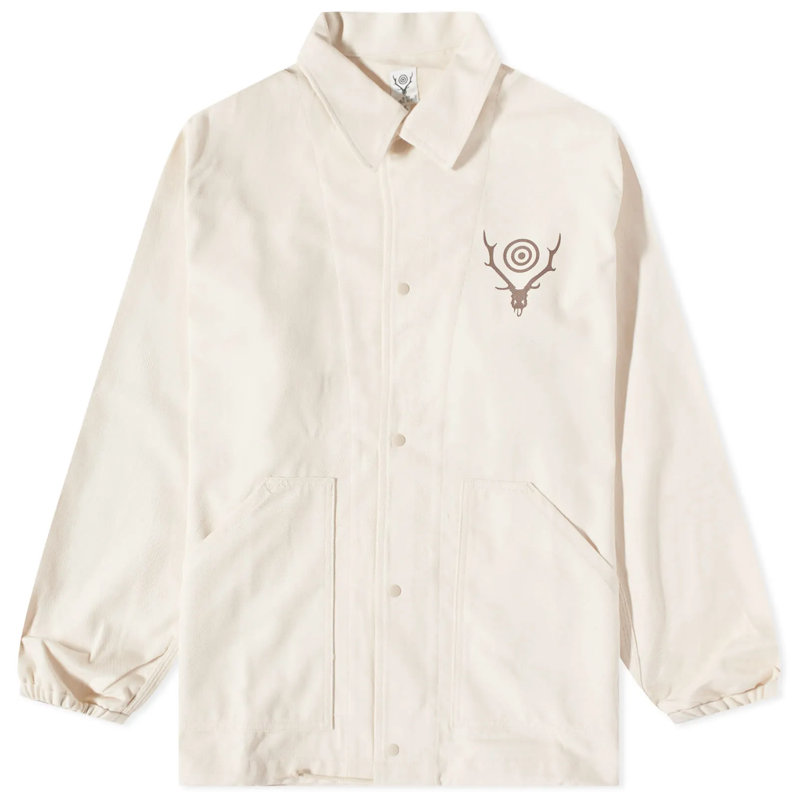 South2 West8 Cotton Twill Coach JacketOff White