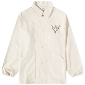 South2 West8 Cotton Twill Coach JacketOff White