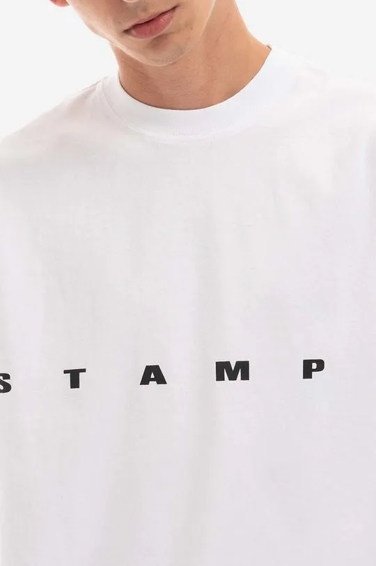 STAMPD cotton longsleeve top white color