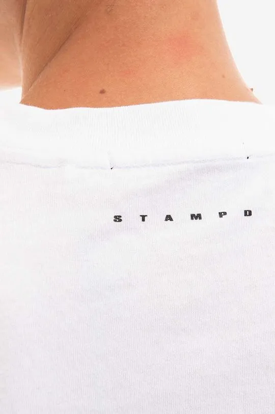 STAMPD cotton longsleeve top white color