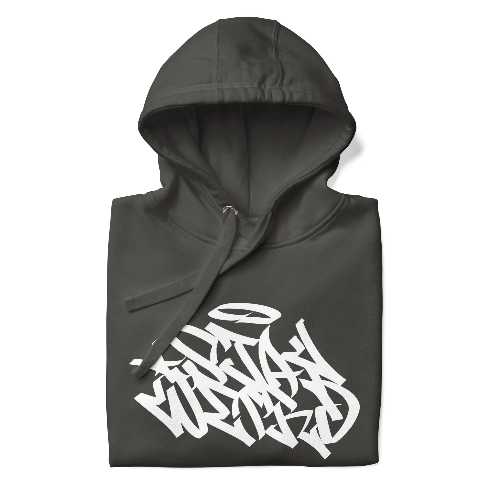 Stay Weird Graffiti Tag Hoodie | Dark Gray