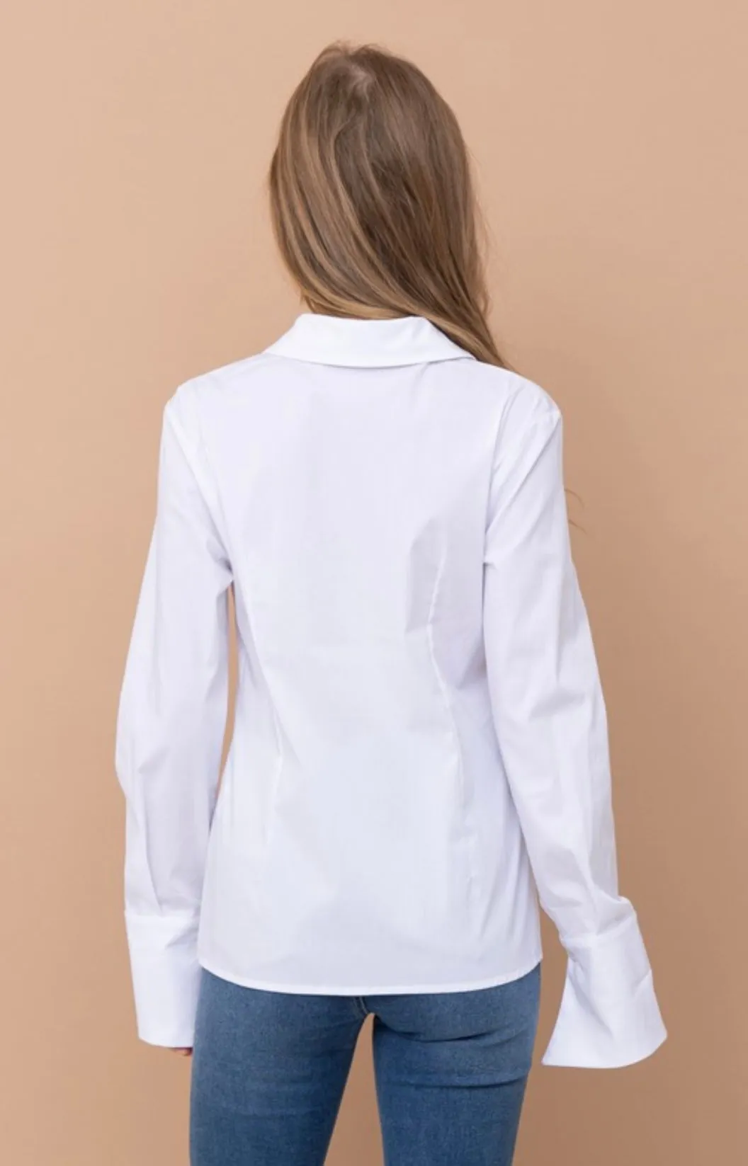 Stretch Poplin Blouse