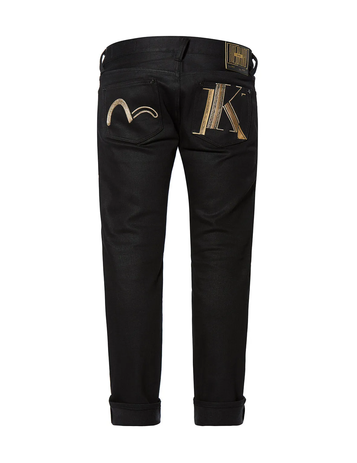 Stretch Skinny-fit Jeans with Double Initial Embroidery