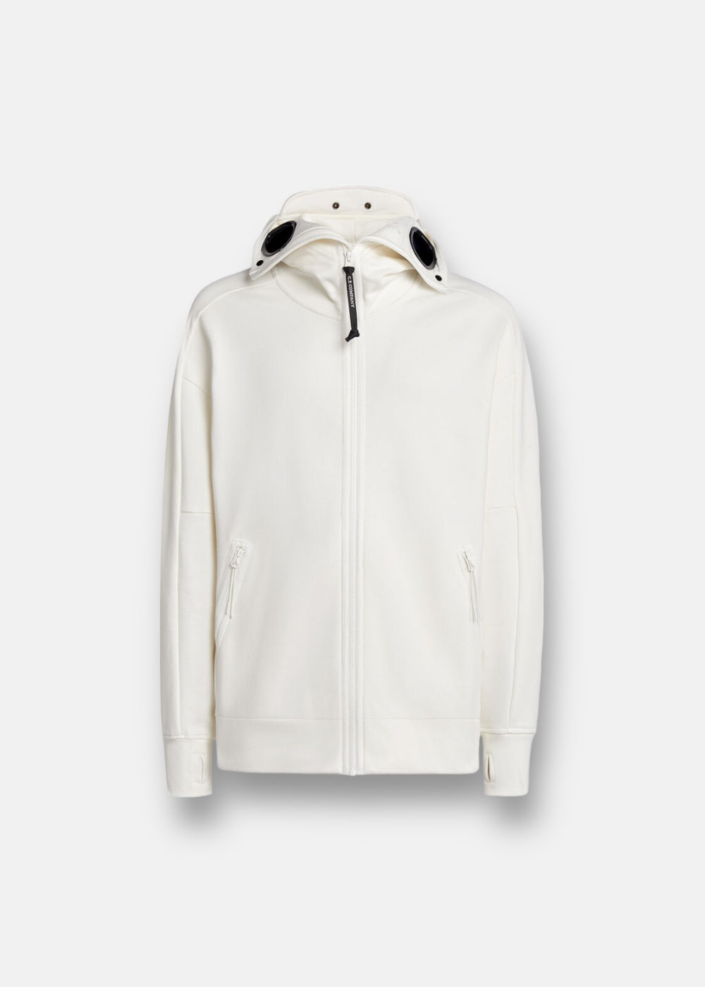 Sweat-shirt full zip blanc