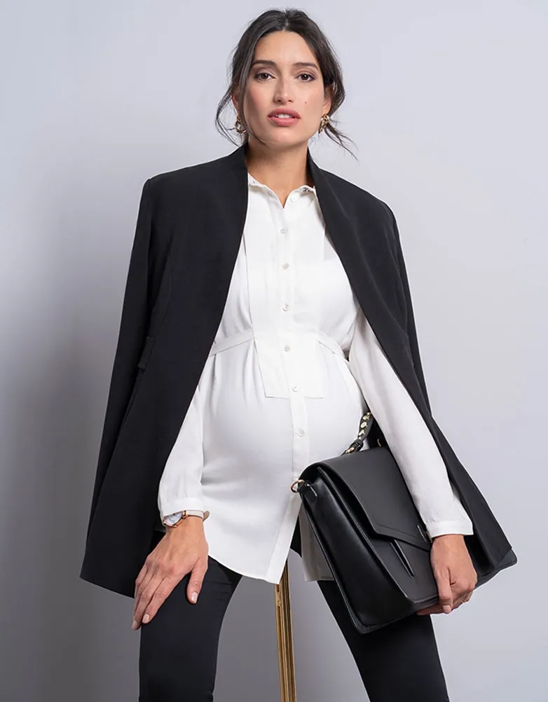 Talia | Black Tailored Maternity Blazer