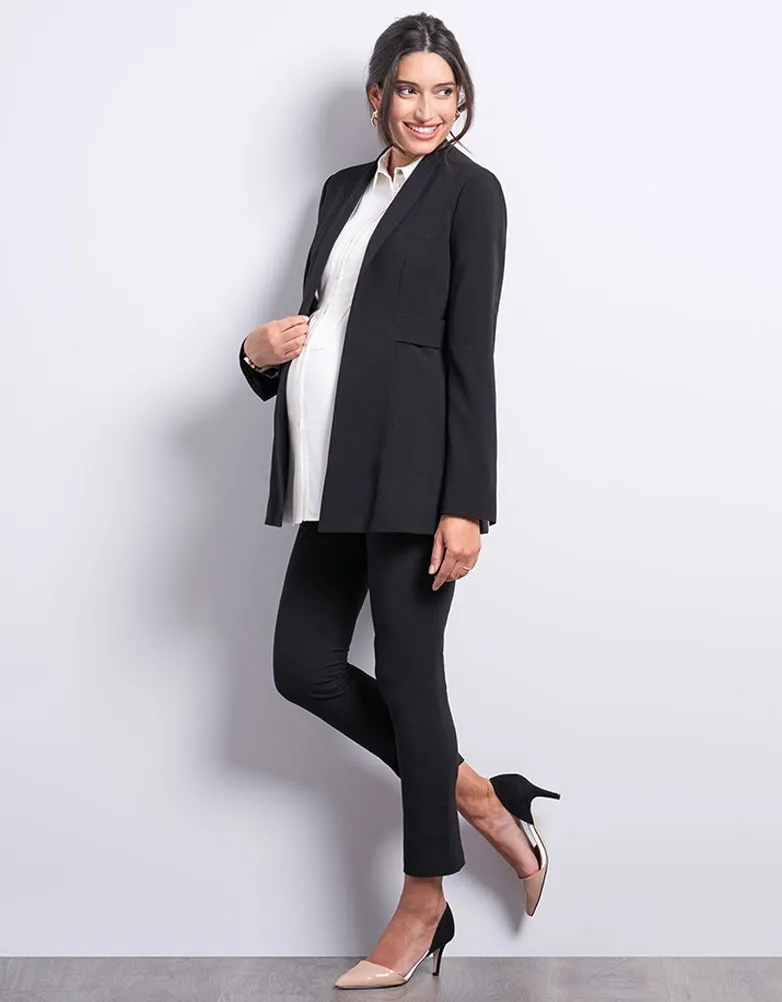 Talia | Black Tailored Maternity Blazer