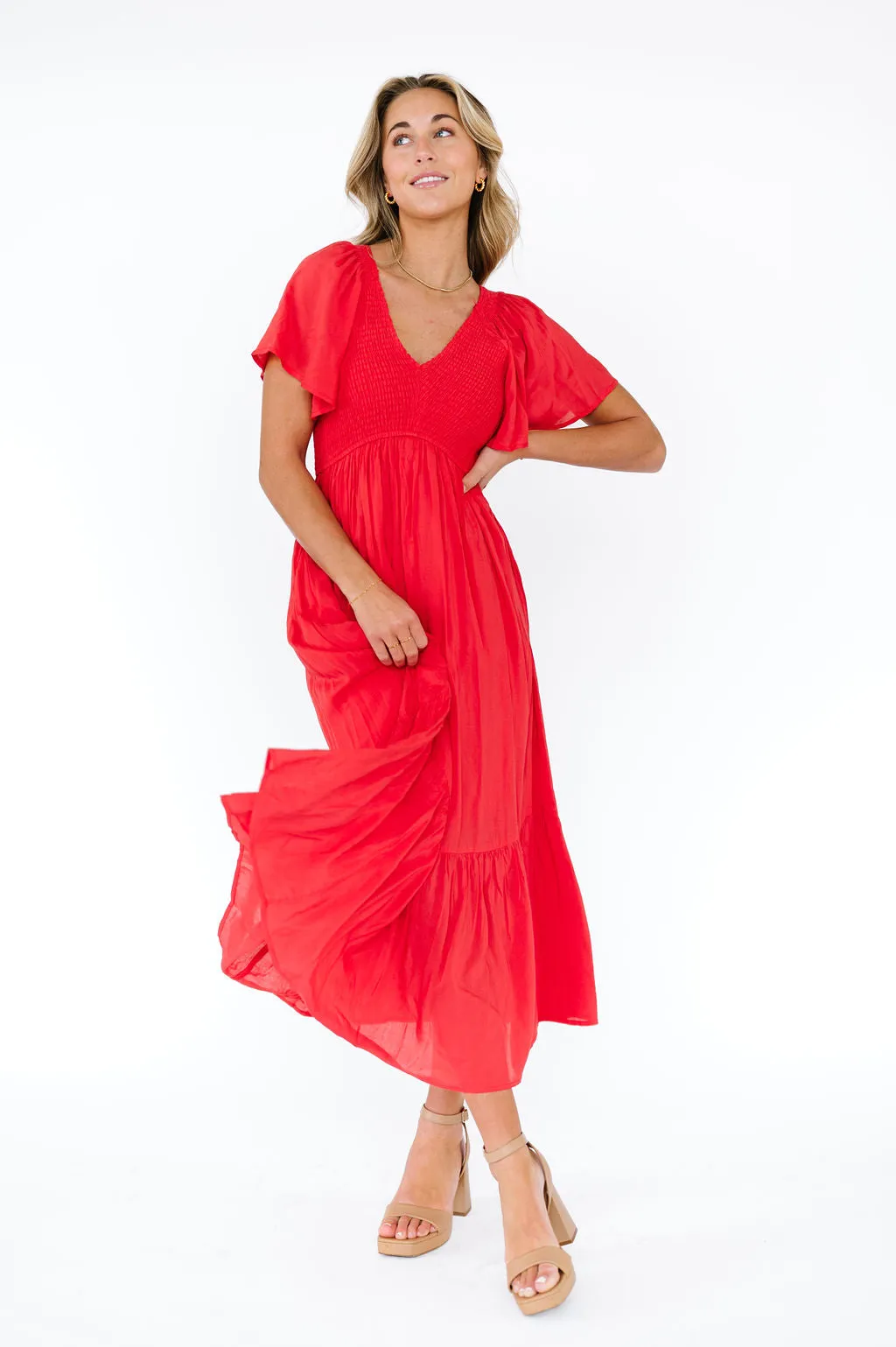 Tandy Dress in Red