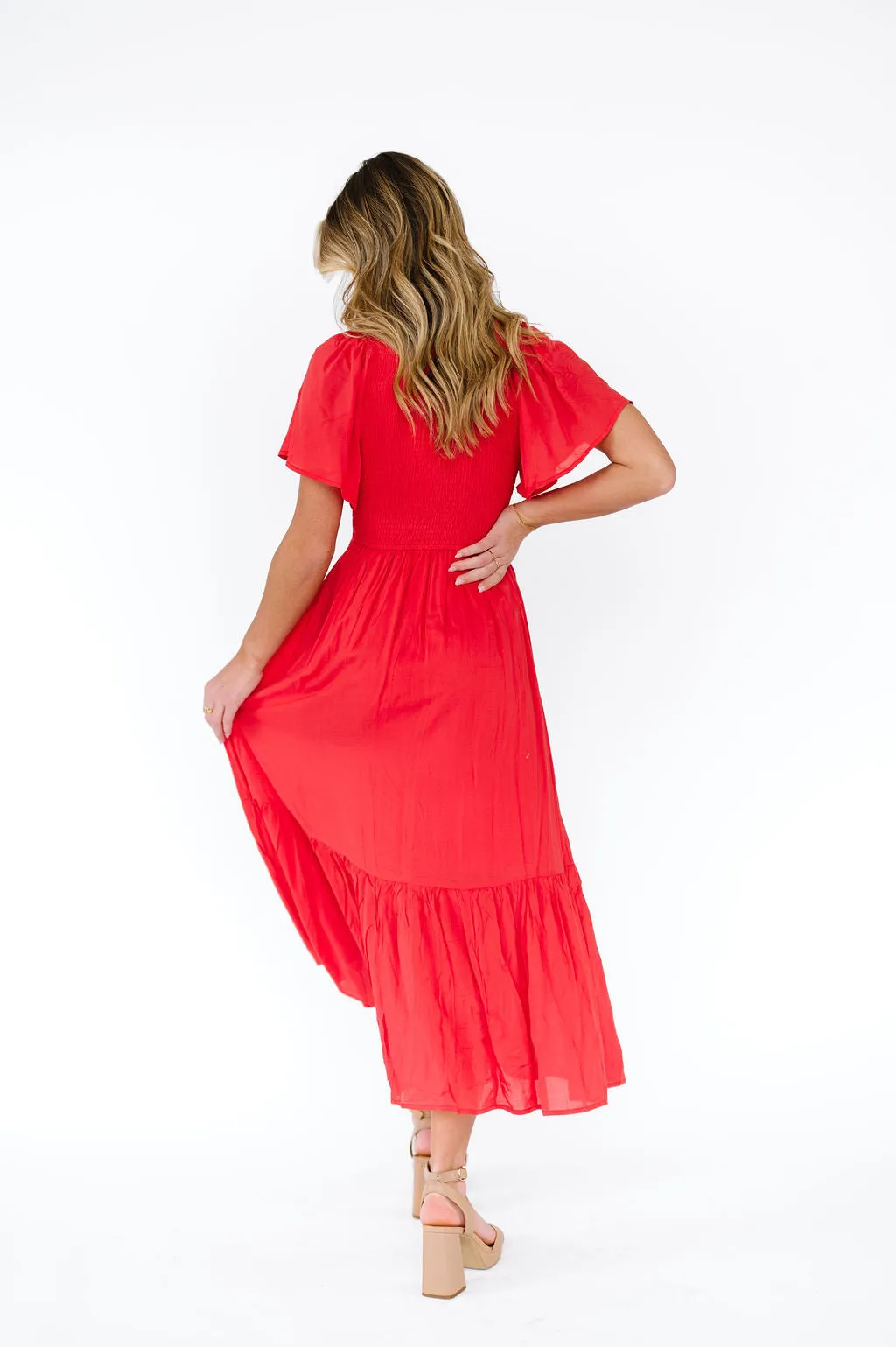 Tandy Dress in Red