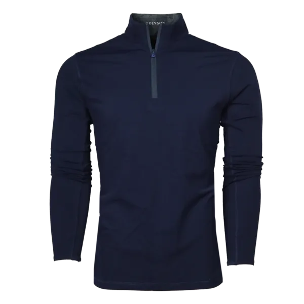 Tate Mockneck Quarter-Zip (Maltese Blue)