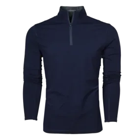 Tate Mockneck Quarter-Zip (Maltese Blue)