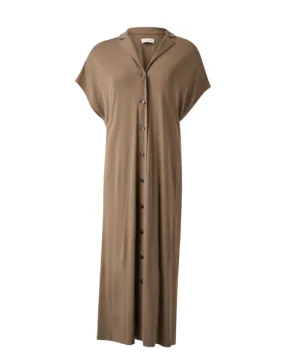 Taupe Shirt Dress