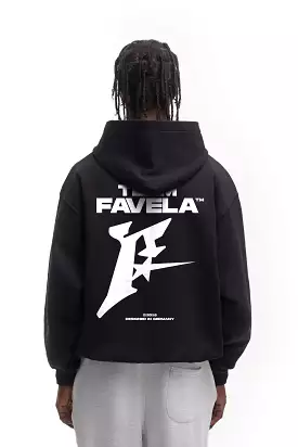 TEAM FAVELA BLACK FRONTZIP