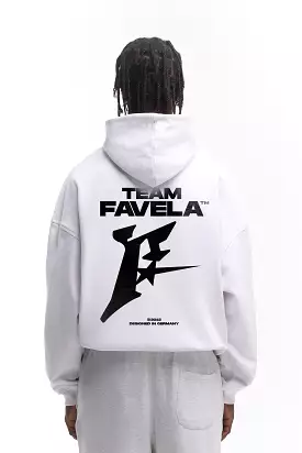 TEAM FAVELA WHITE FRONTZIP