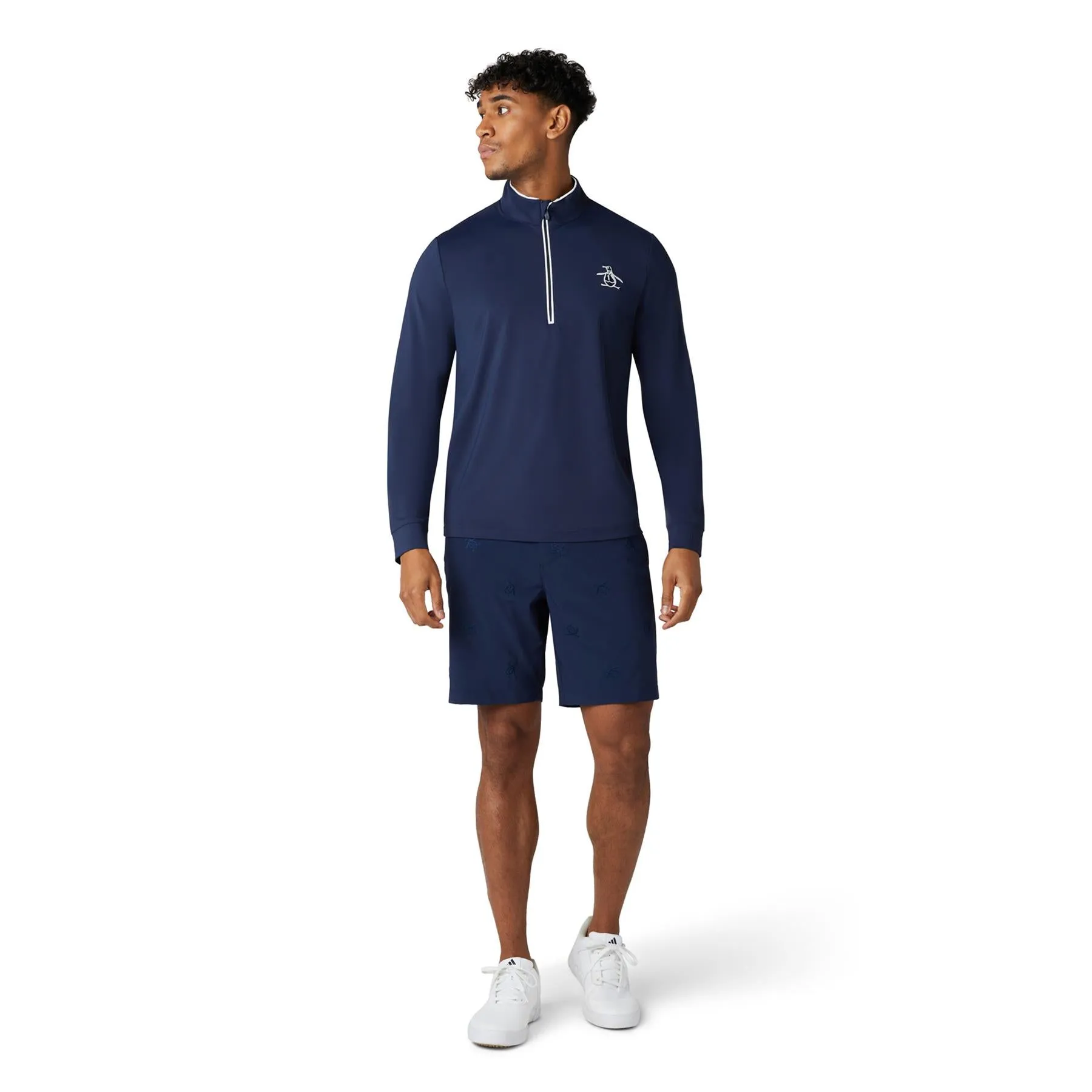 Technical Earl Quarter Zip Mid Layer Bright Iris - SS24