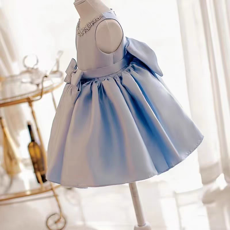 The Lara Blue Flower Girl Dress