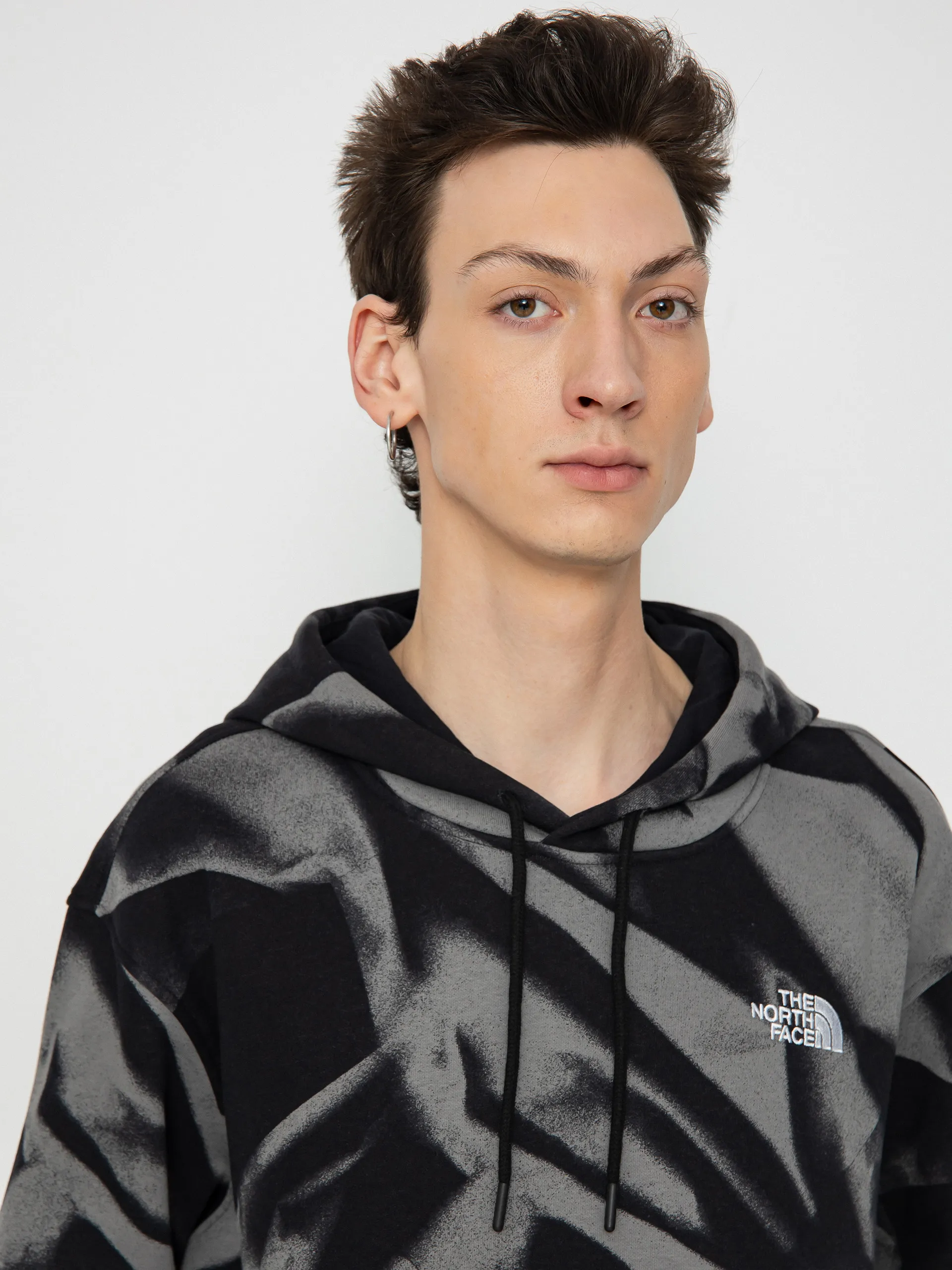 The North Face Essential HD Print Hoodie (smoked pearl garment fo)