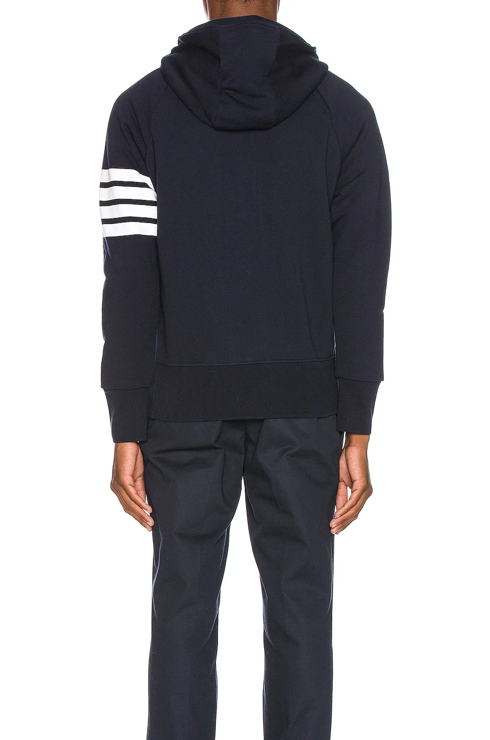 Thom Browne Engineered 4 Bar Zip Hoodie -        