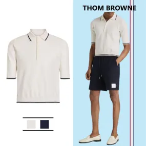 THOM BROWNE  |Silk Plain Cotton Short Sleeves Bridal Designers Outlet