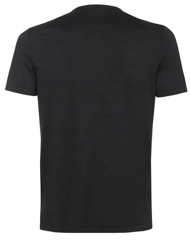 TOM FORD  |Silk V-Neck Plain Cotton Short Sleeves Designers