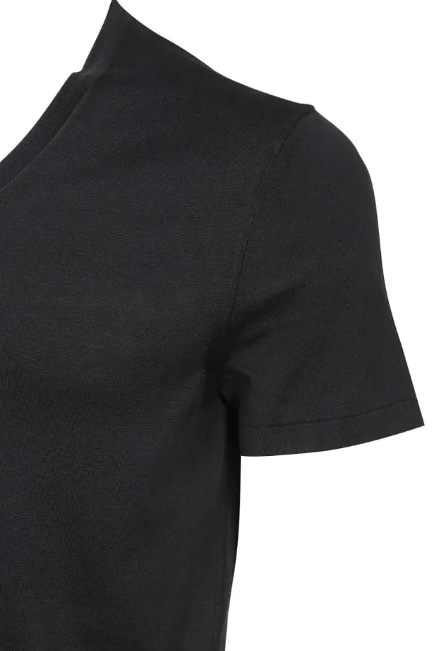 TOM FORD  |Silk V-Neck Plain Cotton Short Sleeves Designers