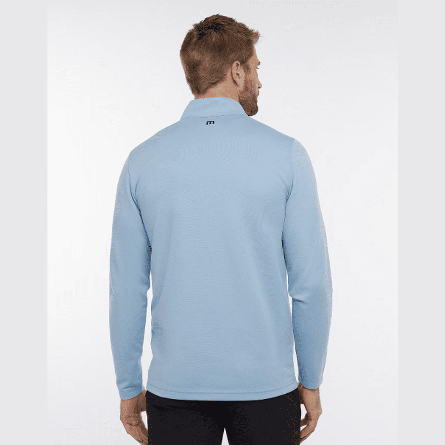 Travis Mathew Upgraded Striped Quarter Zip - Blue