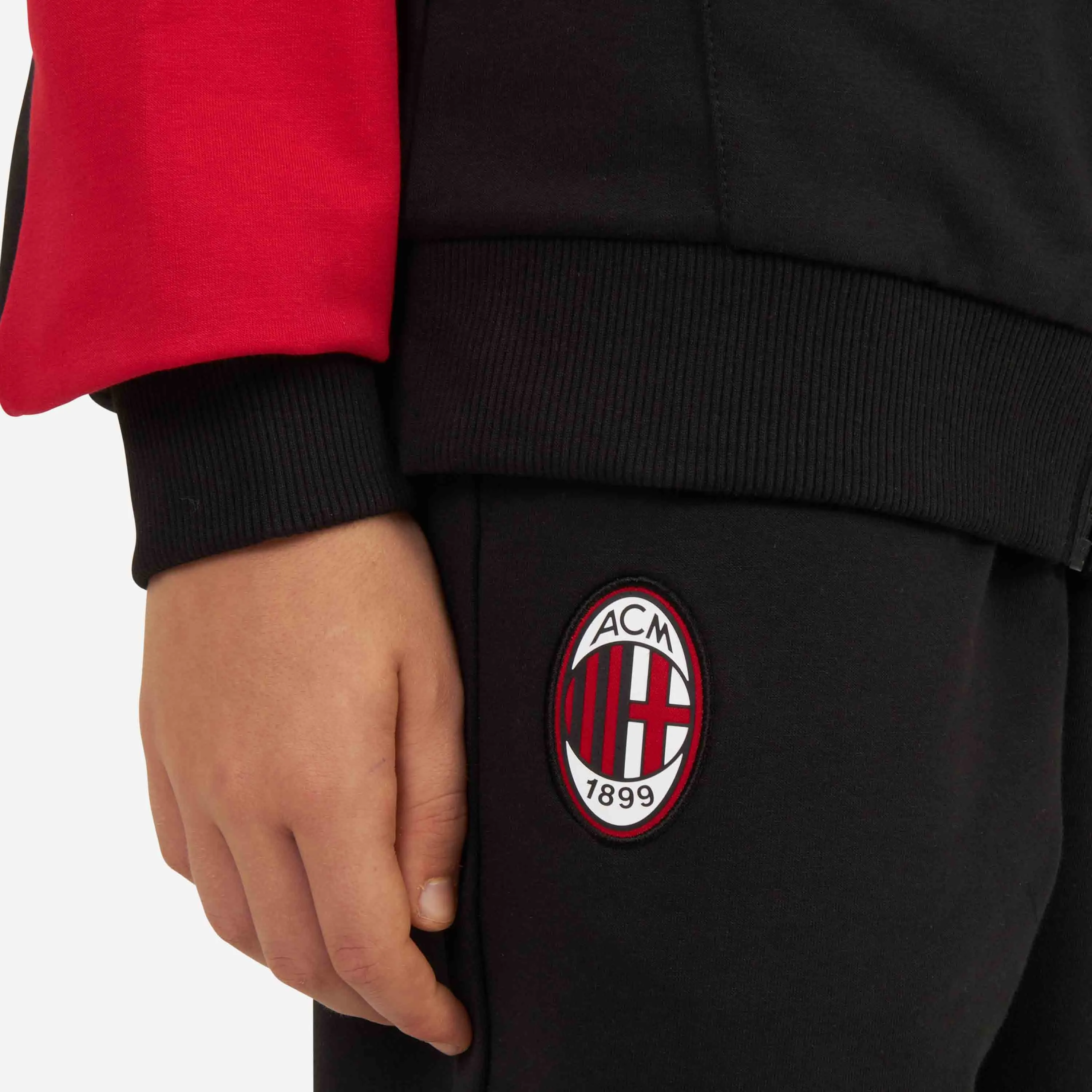 TUTA MILAN BAMBINO CON FELPA FULL ZIP CON CAPPUCCIO E PANTALONI