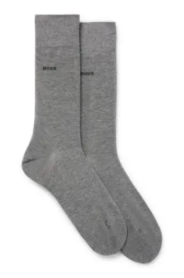 Two-pack of regular-length socks in stretch cotton