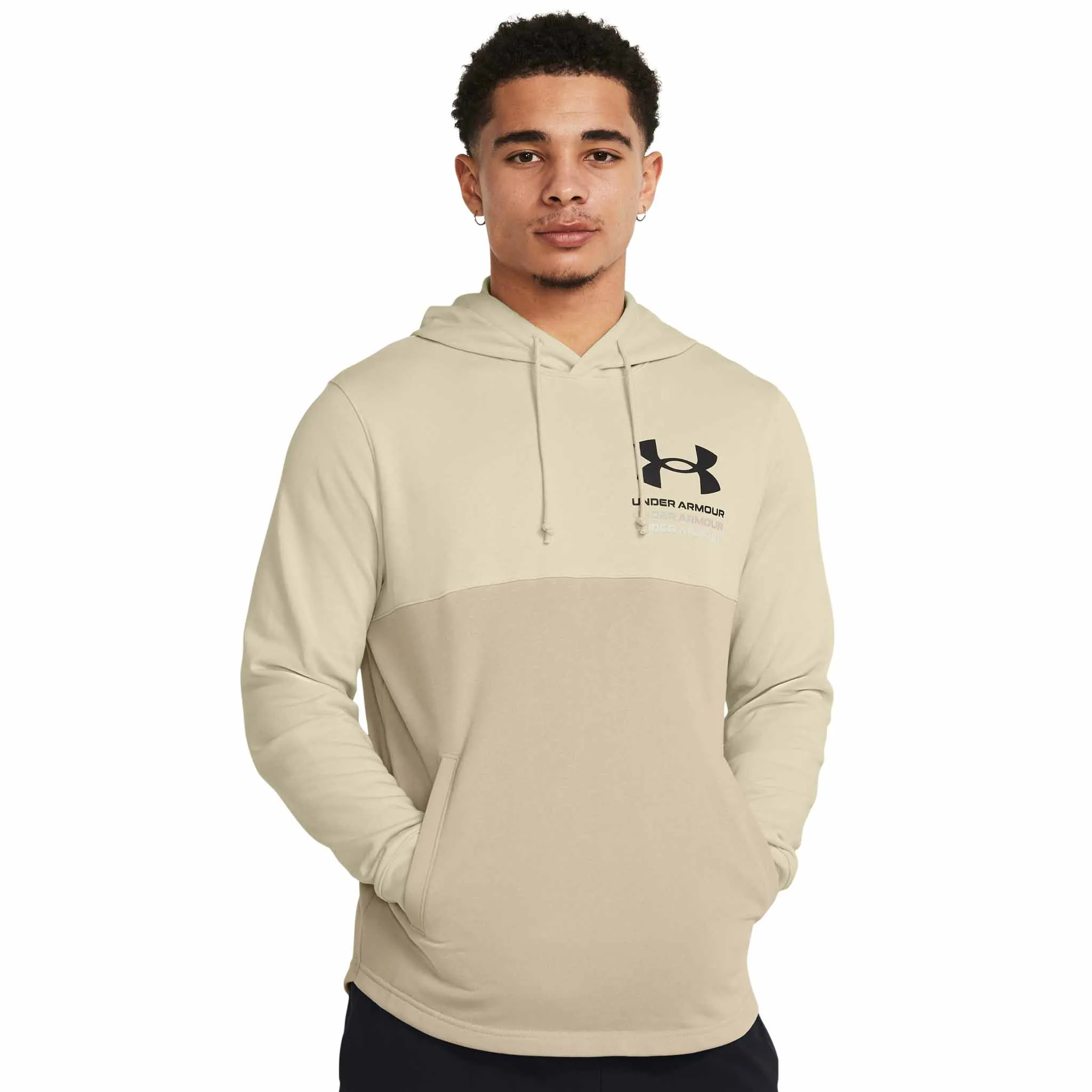 UA Rival Terry Colorblock Hoodie sweatshirt à capuchon pour homme