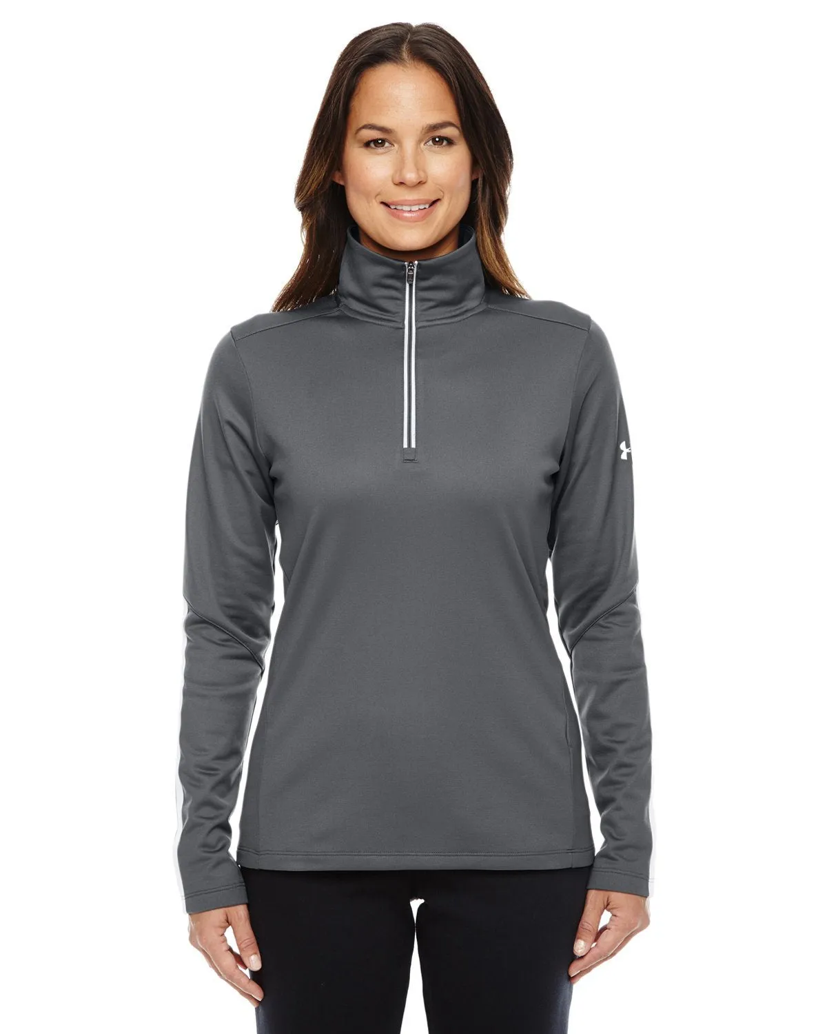 Under Armour Ladies Qualifier Quarter Zip Graphite 1276355