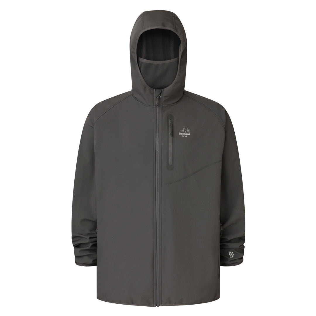 W3 Outbound Full Zip Hoodie: Water Resistant Hunting Hoodie with Face Mask