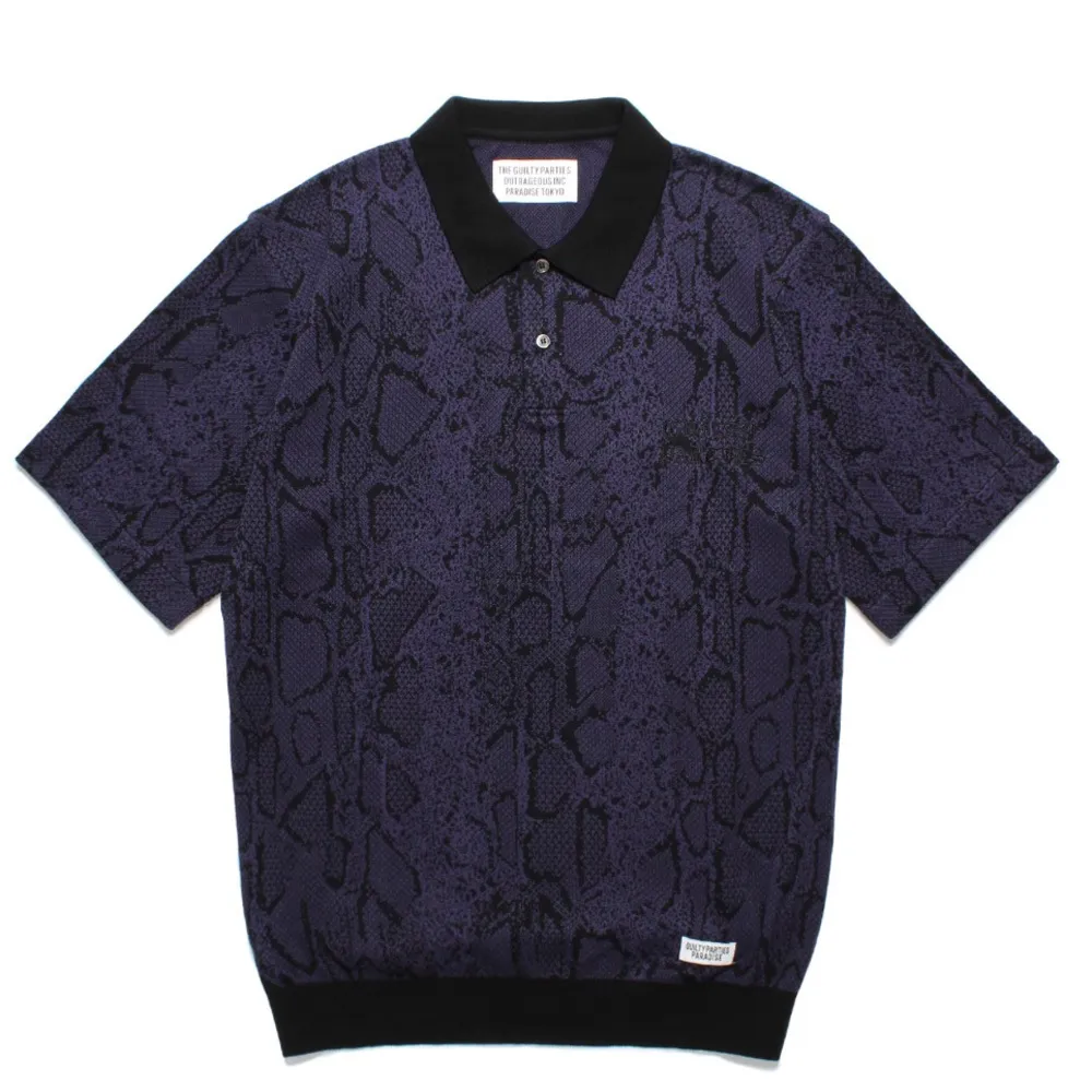 WACKO MARIA  |Silk Street Style Cotton Short Sleeves Python Polos