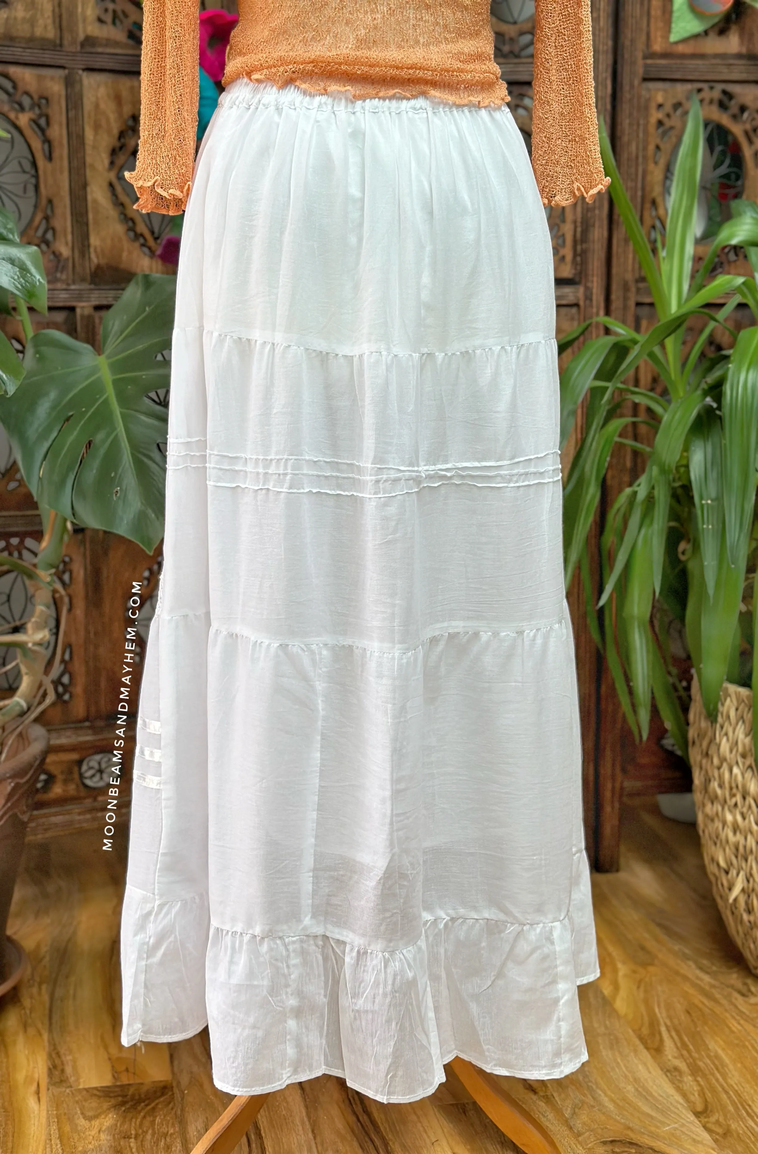 WHITE PRAIRIE COTTON SKIRT (GRT)