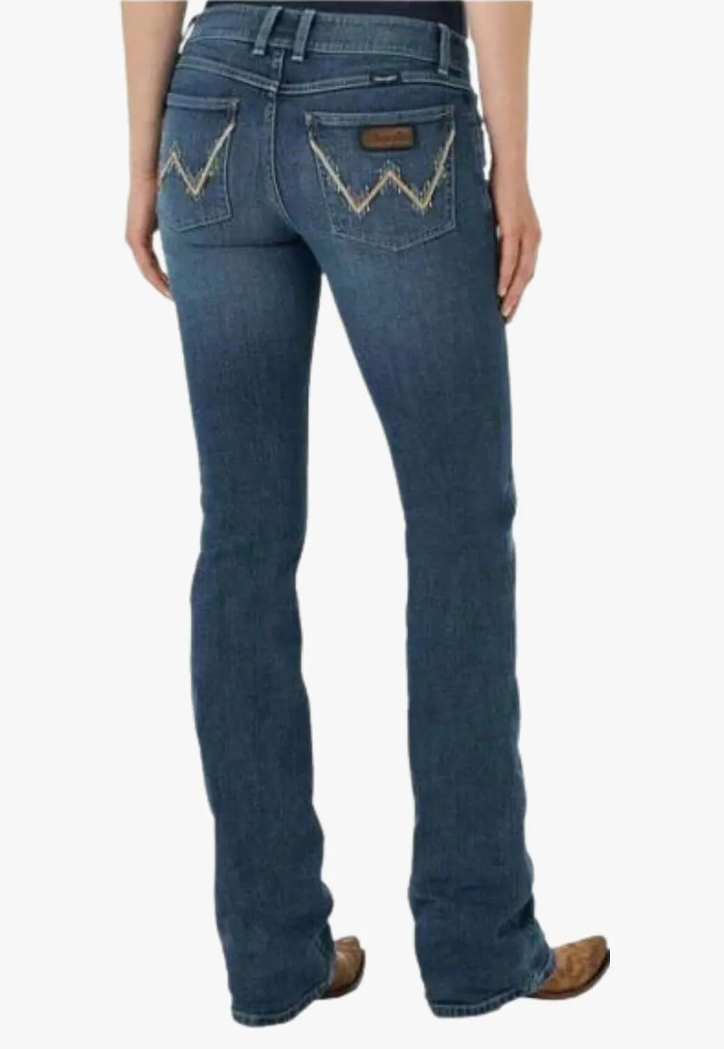 Wrangler Womens Mid-Rise Mae Bootcut Jean